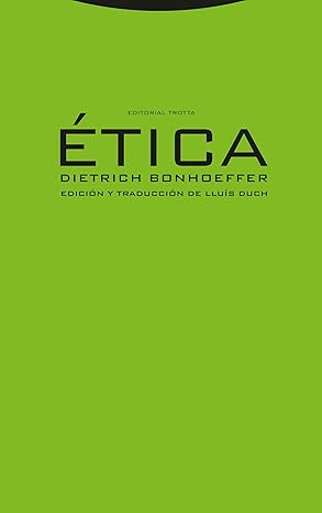 Portada: Ética, Dietrich Bonhoeffer