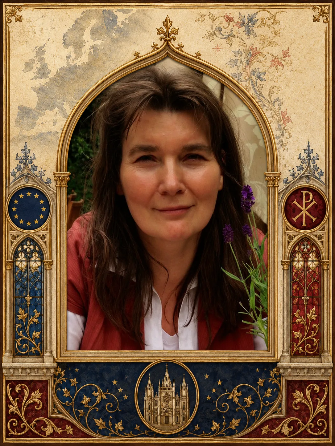 Retrato de Anne-Marie Reijnen, teóloga protestante holandesa especializada en ecoteología, cristología y diálogo interreligioso