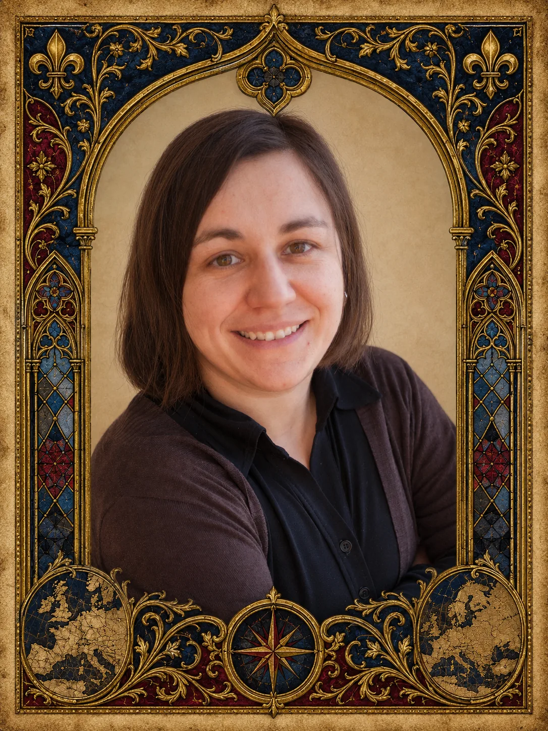 Retrato de Halyna Teslyuk, teóloga ucraniana y profesora de Antiguo Testamento