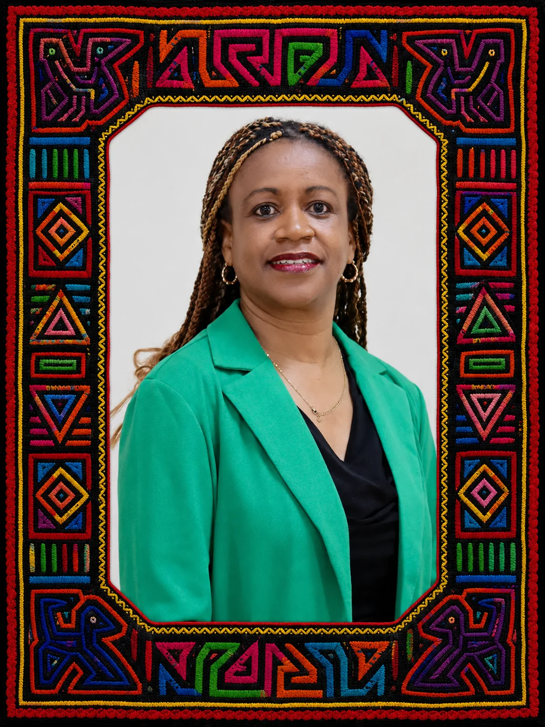 Retrato de Elena Vázquez, teóloga cubana de ascendencia africana y voz de la Teología Negra.
