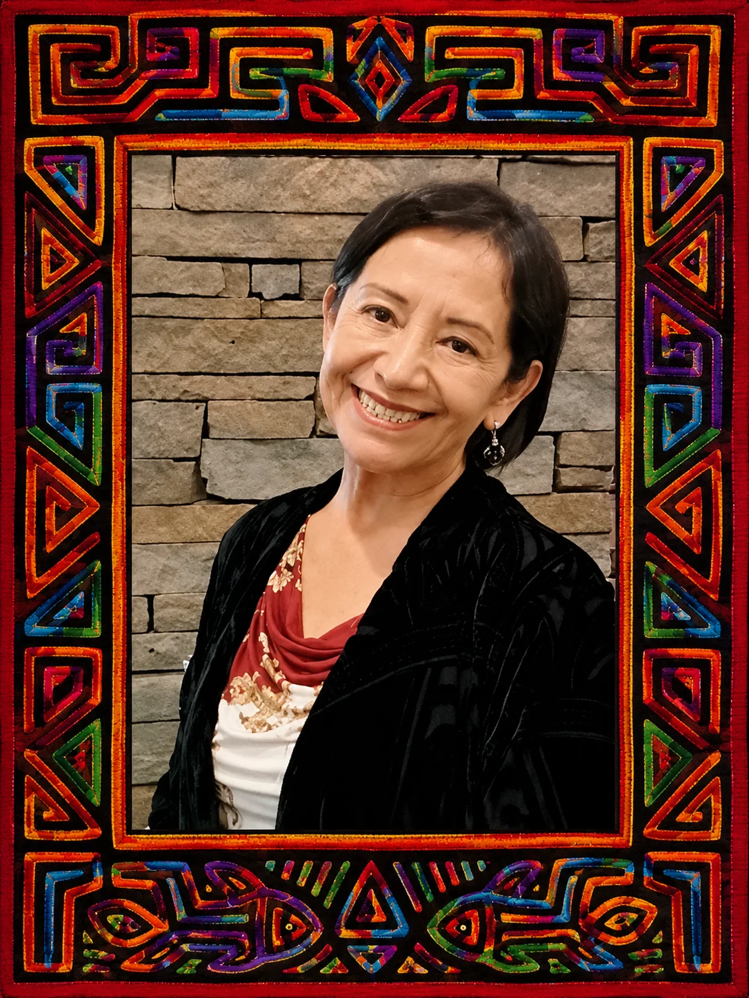 Retrato de Irma Espinoza, teóloga peruana vinculada al acompañamiento de pueblos amazónicos.
