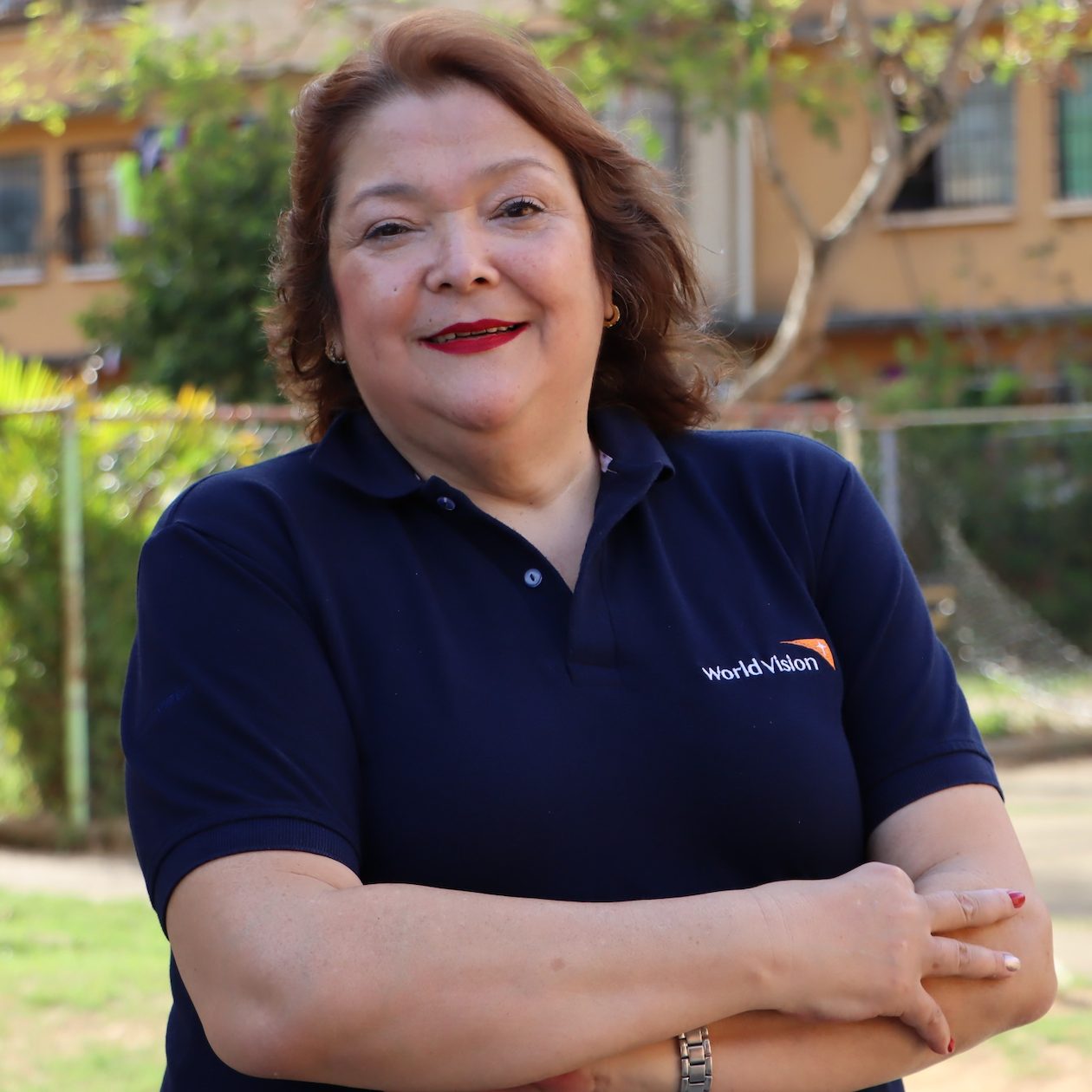 Retrato de Claudia González, gerente de Relaciones Interinstitucionales y Compromiso Externo de World Vision Venezuela