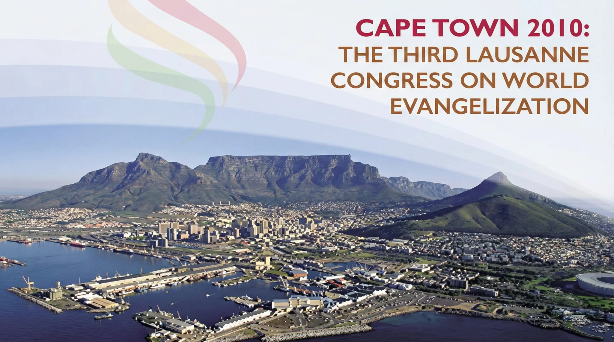 Vista panorámica de Ciudad del Cabo, Sudáfrica, sede del Tercer Congreso del Movimiento de Lausana 2010 sobre evangelización mundial.
