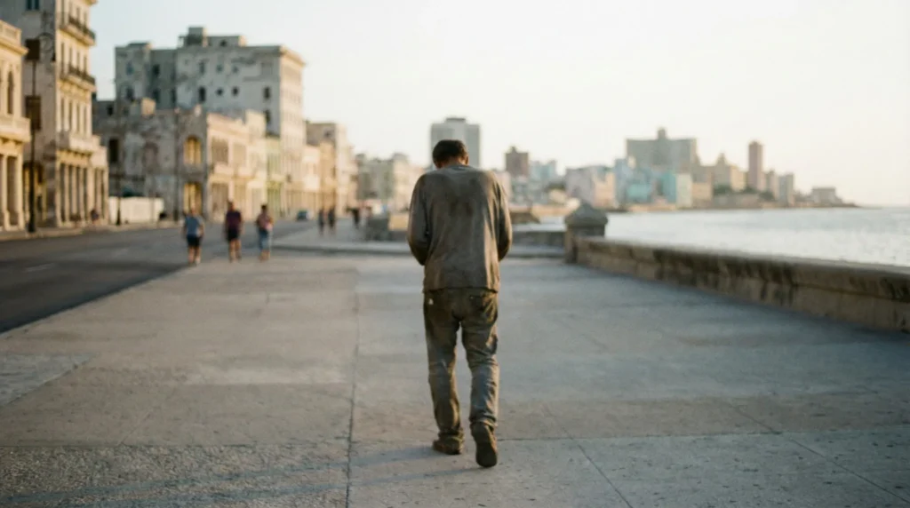 Persona caminando sola por un malecón urbano al amanecer, imagen documental que simboliza la búsqueda de la verdad cristiana en la posmodernidad.